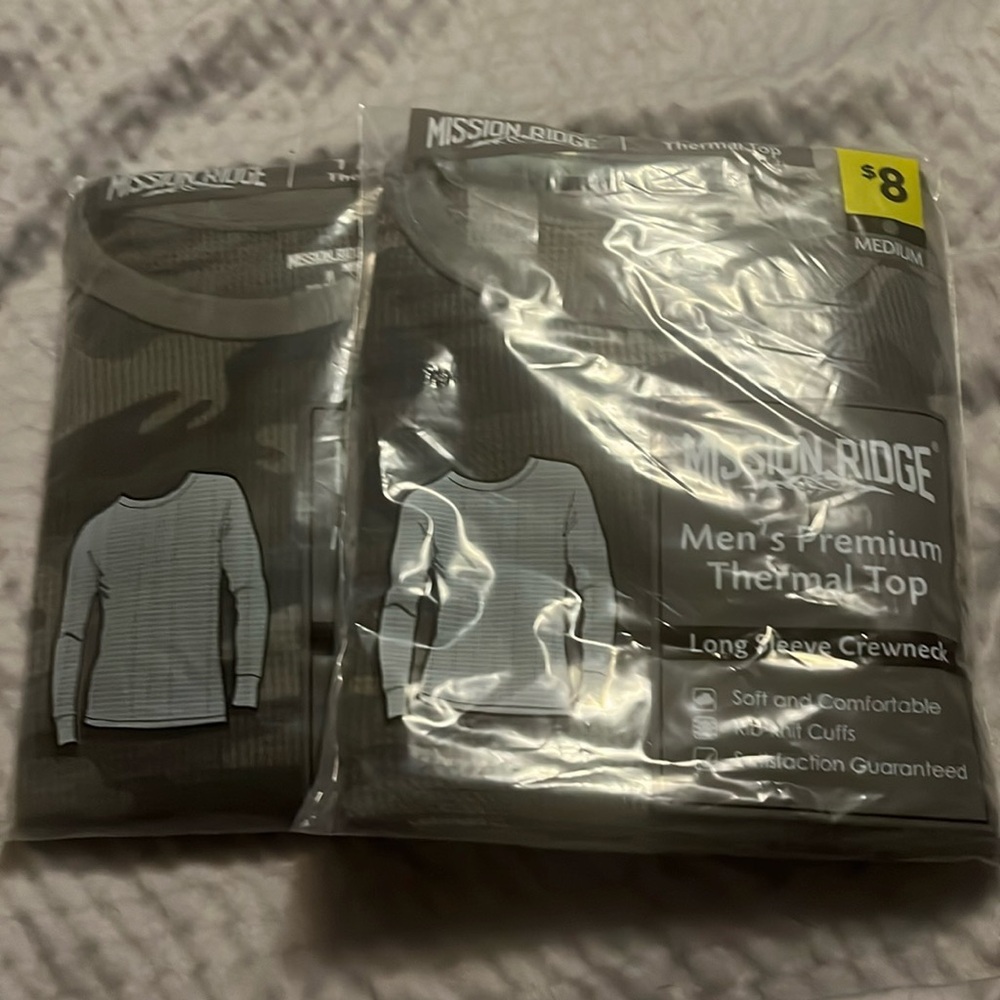 NWT Mission Ridge Size Medium Men’s Premium Thermal Top Long-sleeve in Camo